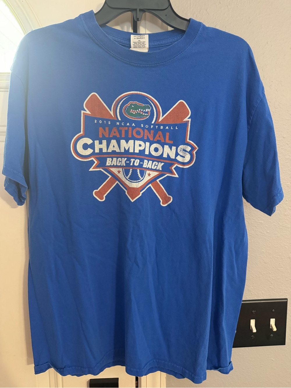 Florida Gators "National Champions Back-to-Back" Softball T-Shirt 2015 WCWS